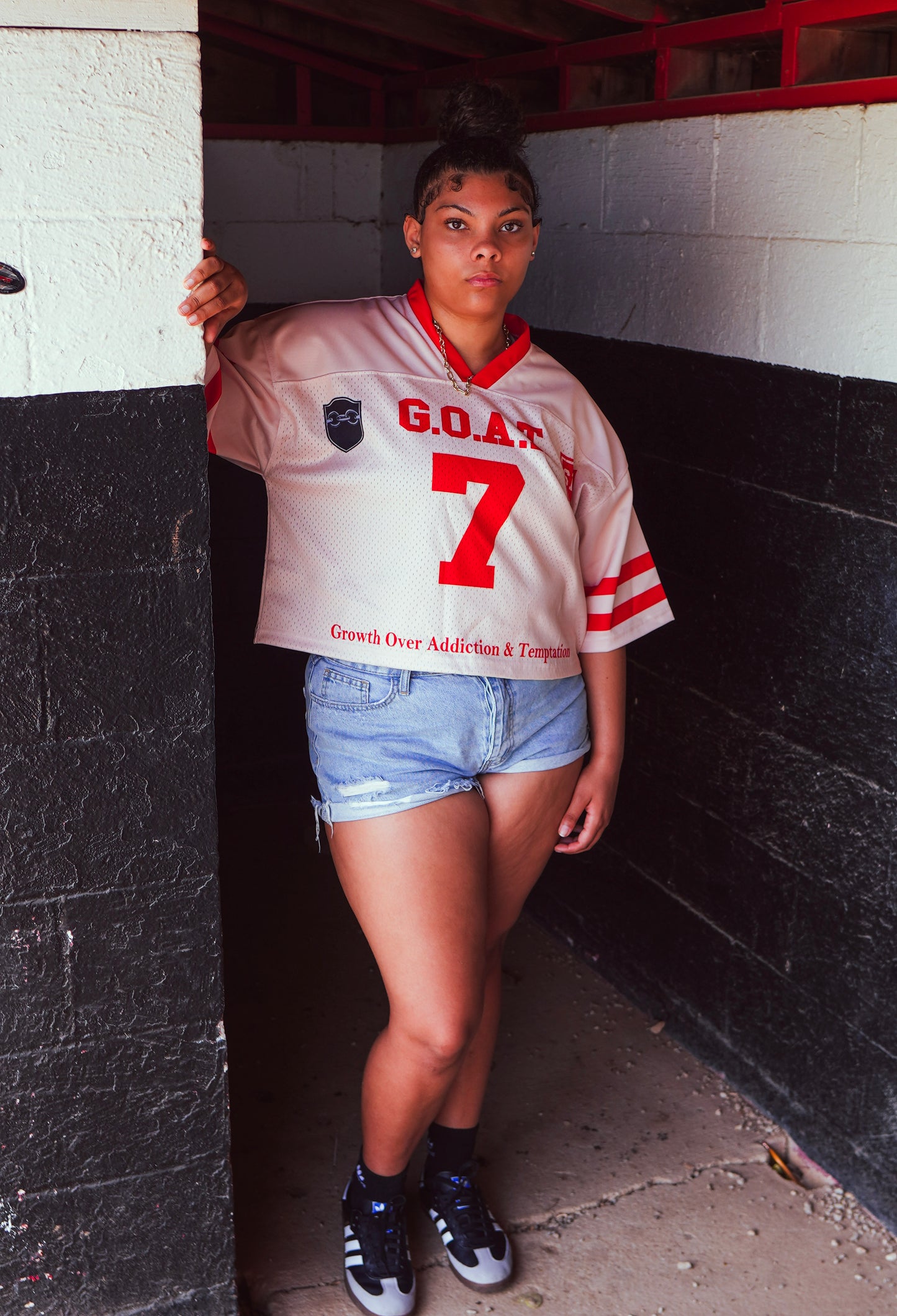 G.O.A.T. Jersey – Growth Over Addiction & Temptation